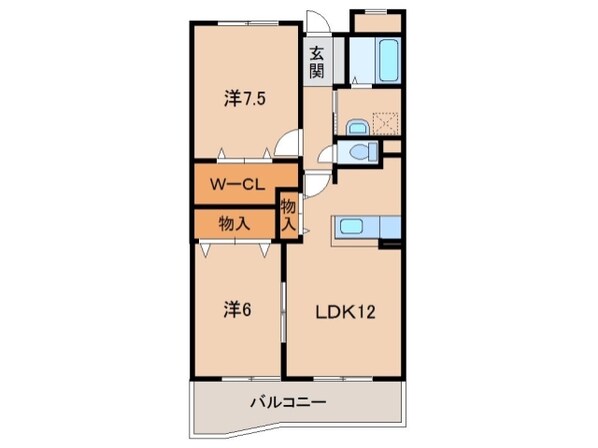 黒江駅 徒歩39分 2階の物件間取画像